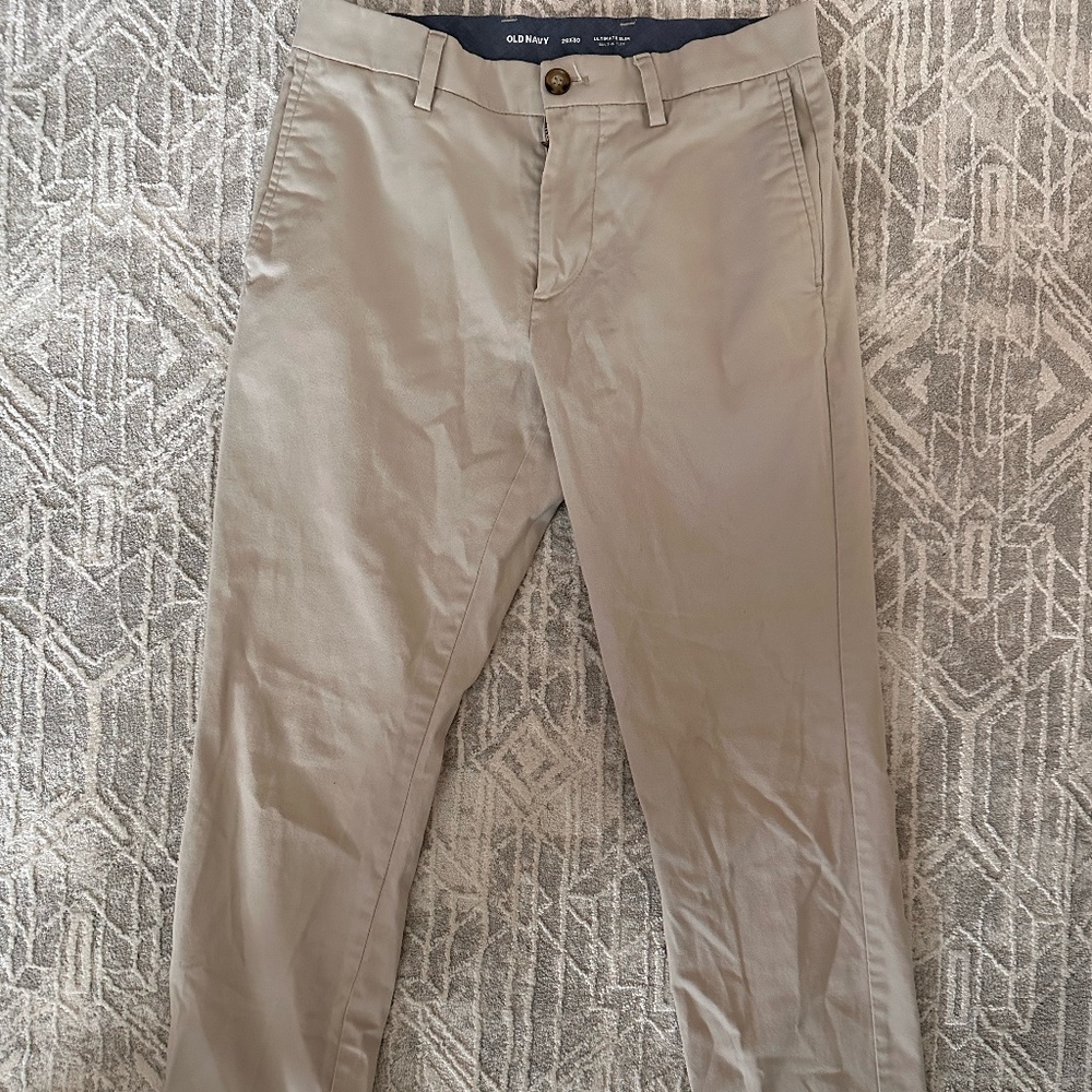 Old Navy Ultimate Slim Built-In Flex Khaki Pants